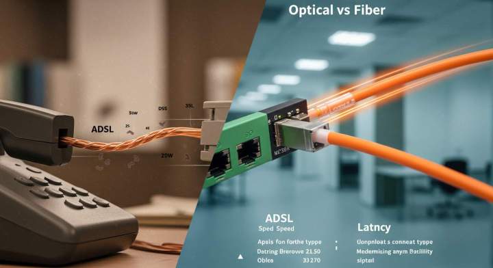 fibre optique ou ADSL