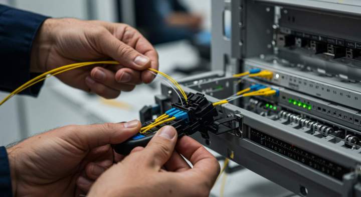 installation de fibre optique