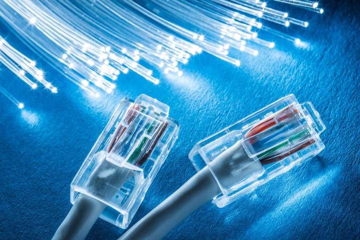 Raccordement à la fibre optique pour une connexion haut débit